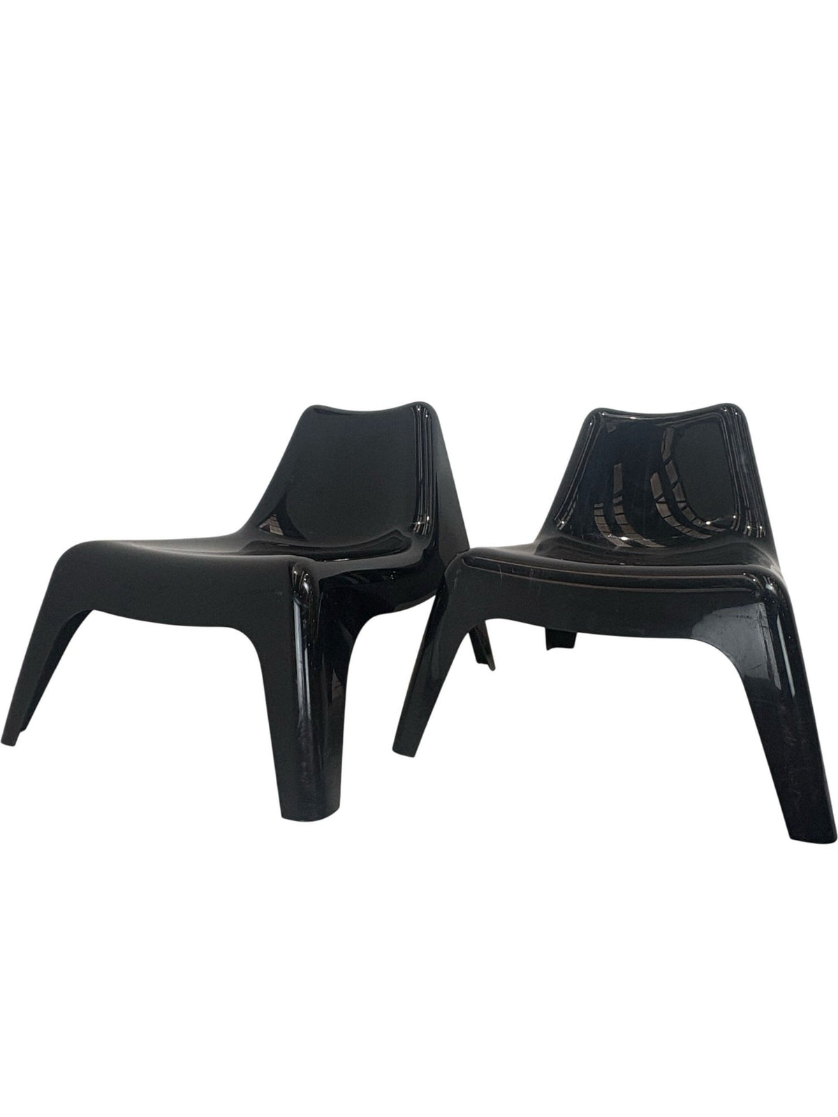 IKEA Tomas Sandell 2 Black Vago Armchairs for the IKEA PS Series 70s (Pre-Loved)