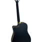Donner DAG-1CB Matte Black Acoustic Guitar With Strap And Bag (Unused)