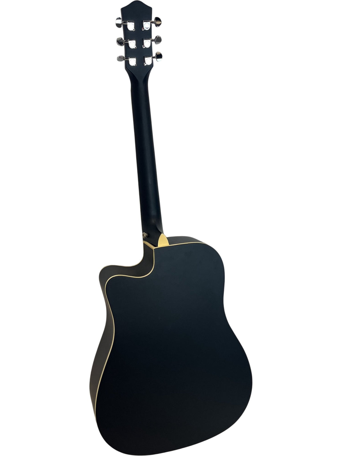 Donner DAG-1CB Matte Black Acoustic Guitar With Strap And Bag (Unused)