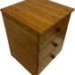 Pine 3 Drawer Bedside Table Cabinet Natural Wood Bedroom Storage (Pre-Loved)