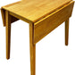 Wooden Drop Leaf Dining Table Foldable Extendable Brown 90cm (Pre-Loved)