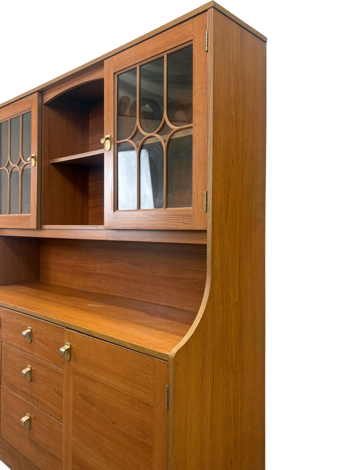 Wooden Sideboard With Glass Doors (Pre-Loved)