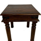 Vintage Style Wooden Side Table Oak Finish Turned Legs Accent (Pre-Loved)