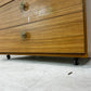 4 Drawer Wood Effect Chest Storage Unit on Castors Bedroom Office (Pre-Loved)
