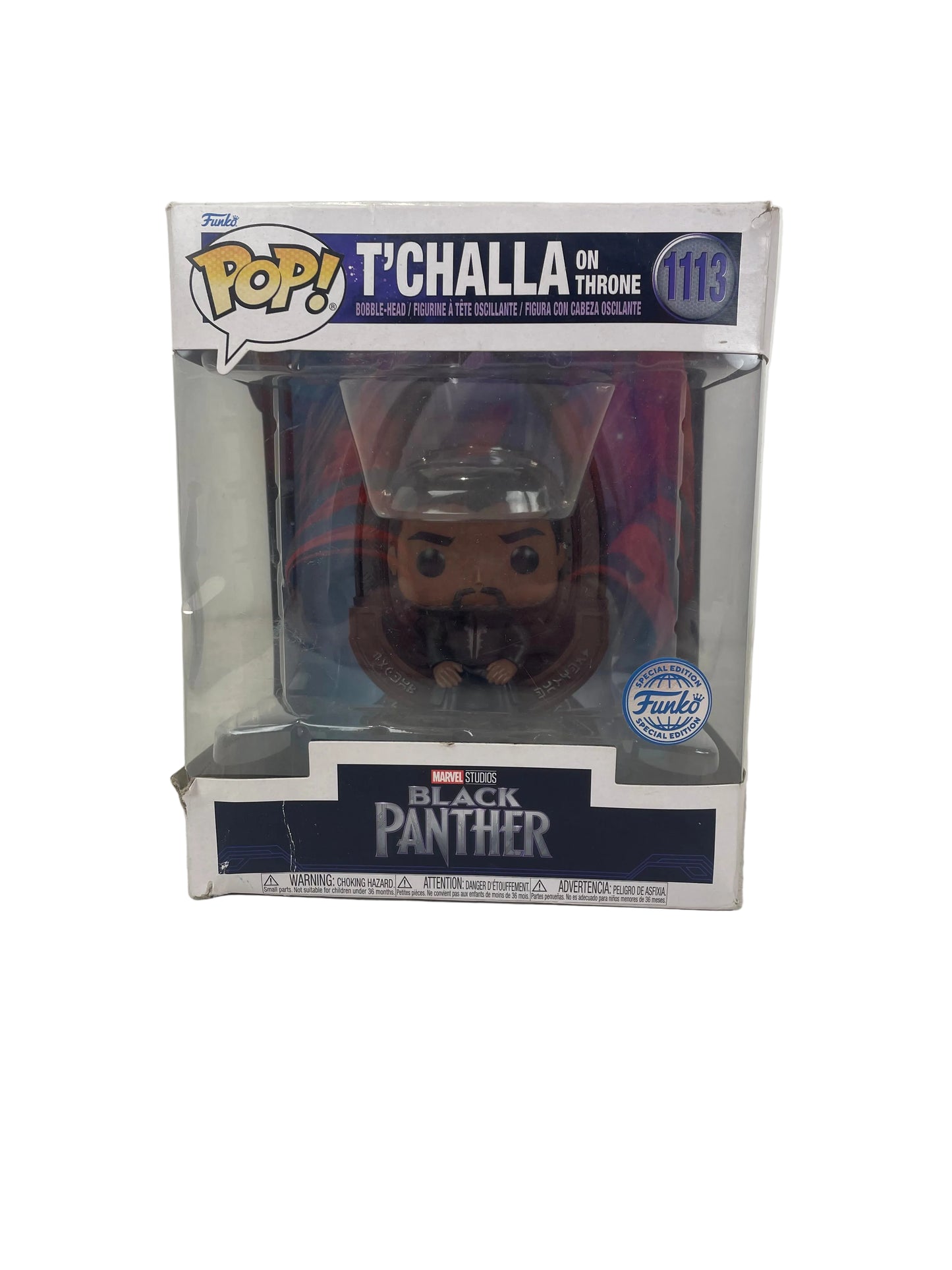 Pop Marvel Black Panther T'Challa On Throne (New)