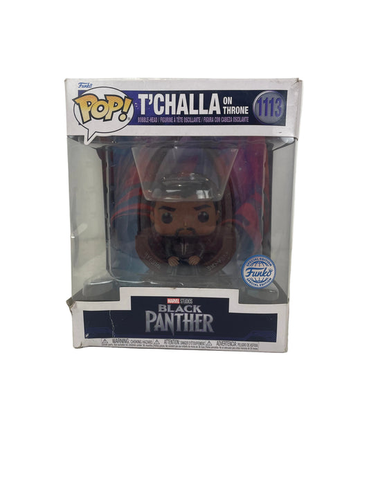 Pop Marvel Black Panther T'Challa On Throne (New)