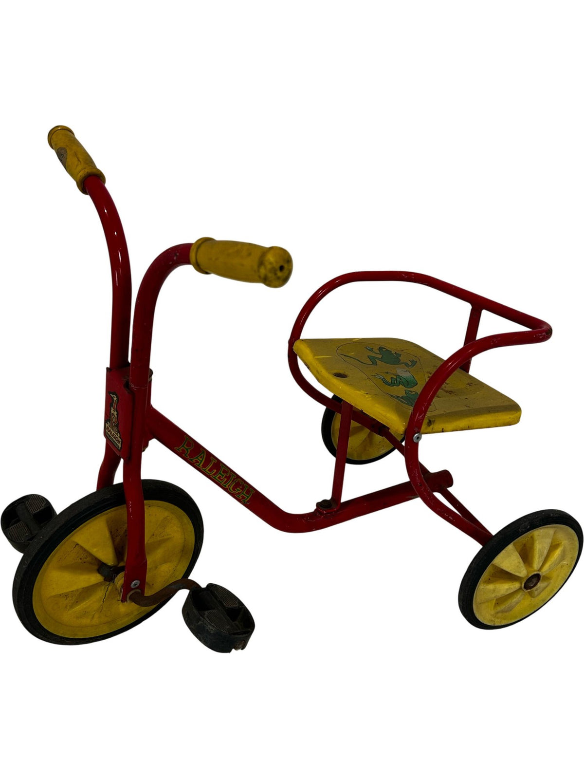 Vintage Raleigh Red Yellow Children's Tricycle Retro Kids Trike (Pre-Loved)