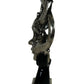 Abstract Face Sculpture Silver Black Modern Statement Decor 57cm (Pre-Loved)