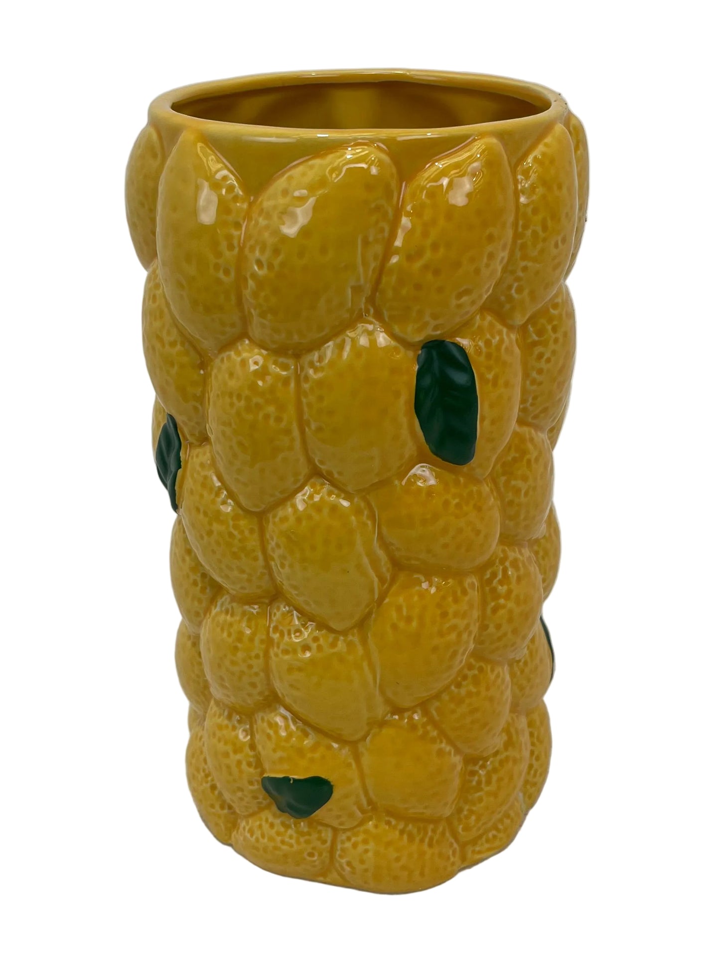 Decorative Yellow Lemon Ceramic Vase (Pre-Loved)