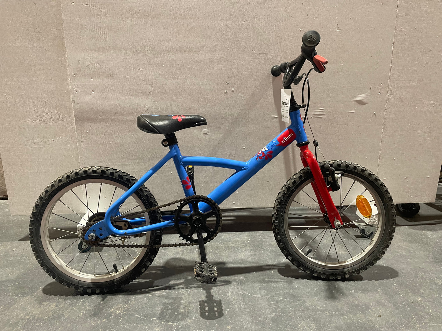 Serviced Blue B-Twin Children’s Bike, 16” (Pre-Loved)