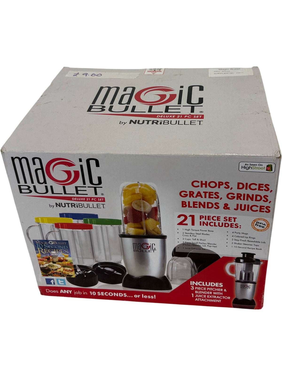 Magic Bullet Food Blender Deluxe 21 Pc Set (Pre-Loved)