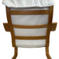 White Upholstered Wooden Chair (Pre-Loved)