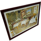 Vincent van Gogh Restaurant Interior Framed Art Print Wall Decor (Pre-Loved)