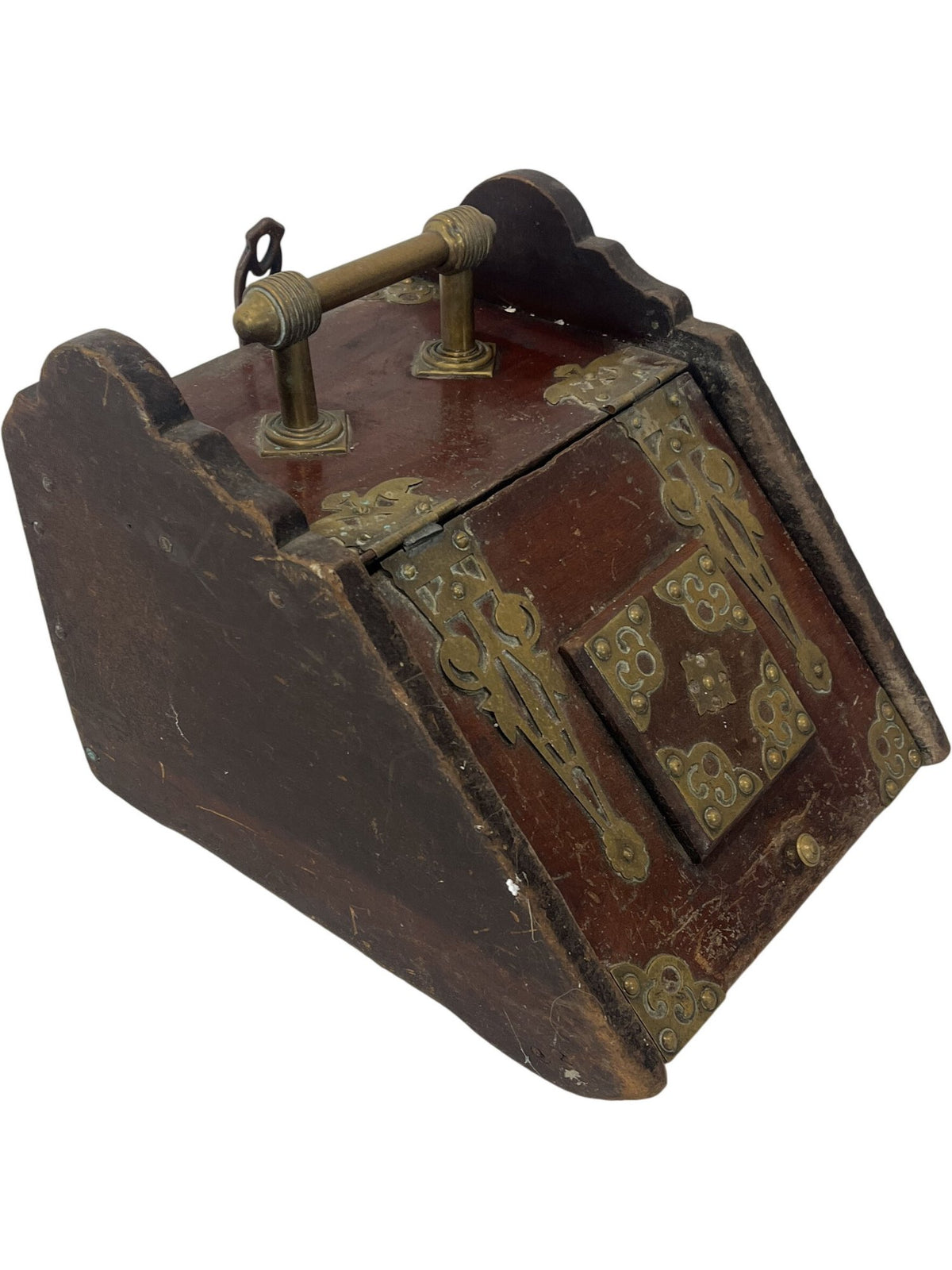Authentic Antiquity Brass Fireplace Coal Scuttle with Handle (Pre-Loved)