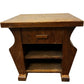 Vintage Wooden Accent Table with Drawer and Shelves (Pre-Loved)