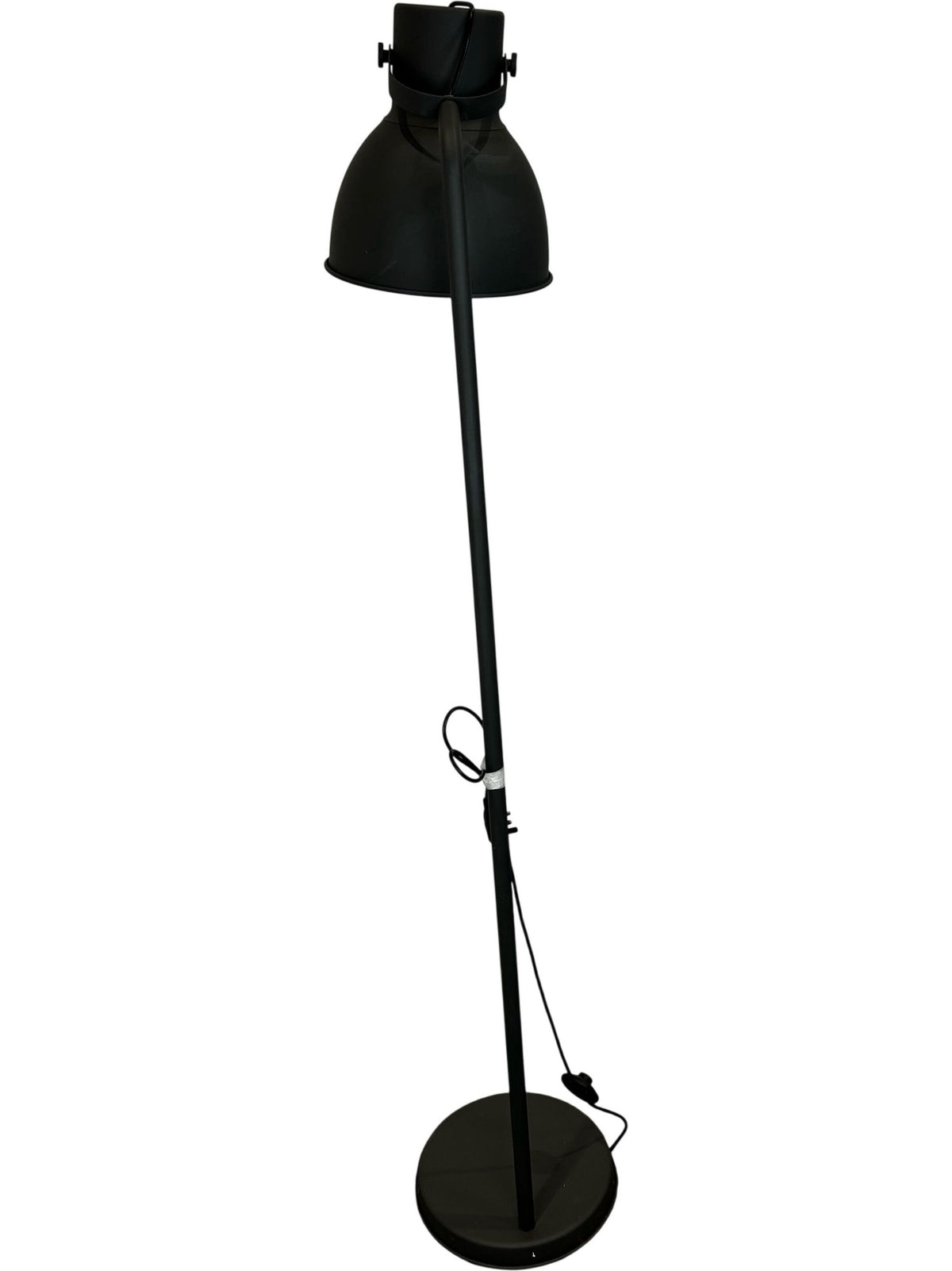 Black Metal Adjustable Floor Lamp Industrial Reading Light Modern (Pre-Loved)