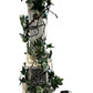 108cm Snow-Covered Christmas Lamp Post with Ivy & LED Lights (Pre-Loved)