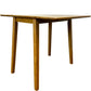 Wooden Drop Leaf Dining Table Foldable Extendable Brown 90cm (Pre-Loved)