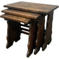 Vintage Set of 3 Wooden Nesting Tables (Pre-Loved)