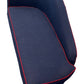 Reupholstered Chaise Longue Sofa Blue With Red Trim (Pre-Loved)