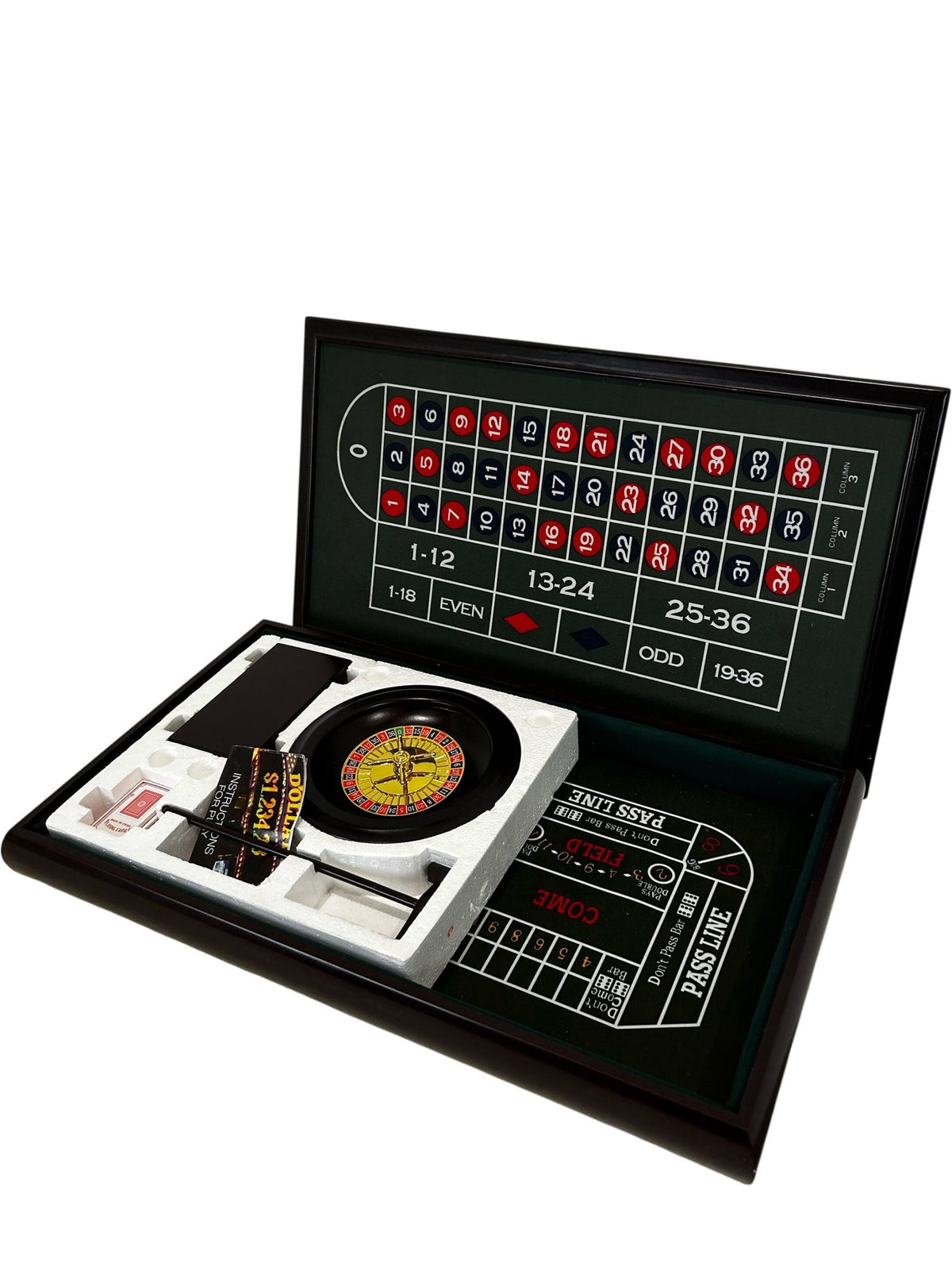 Portable Roulette Casino Table Game Set with Wheel & Accessories (Pre-Loved)