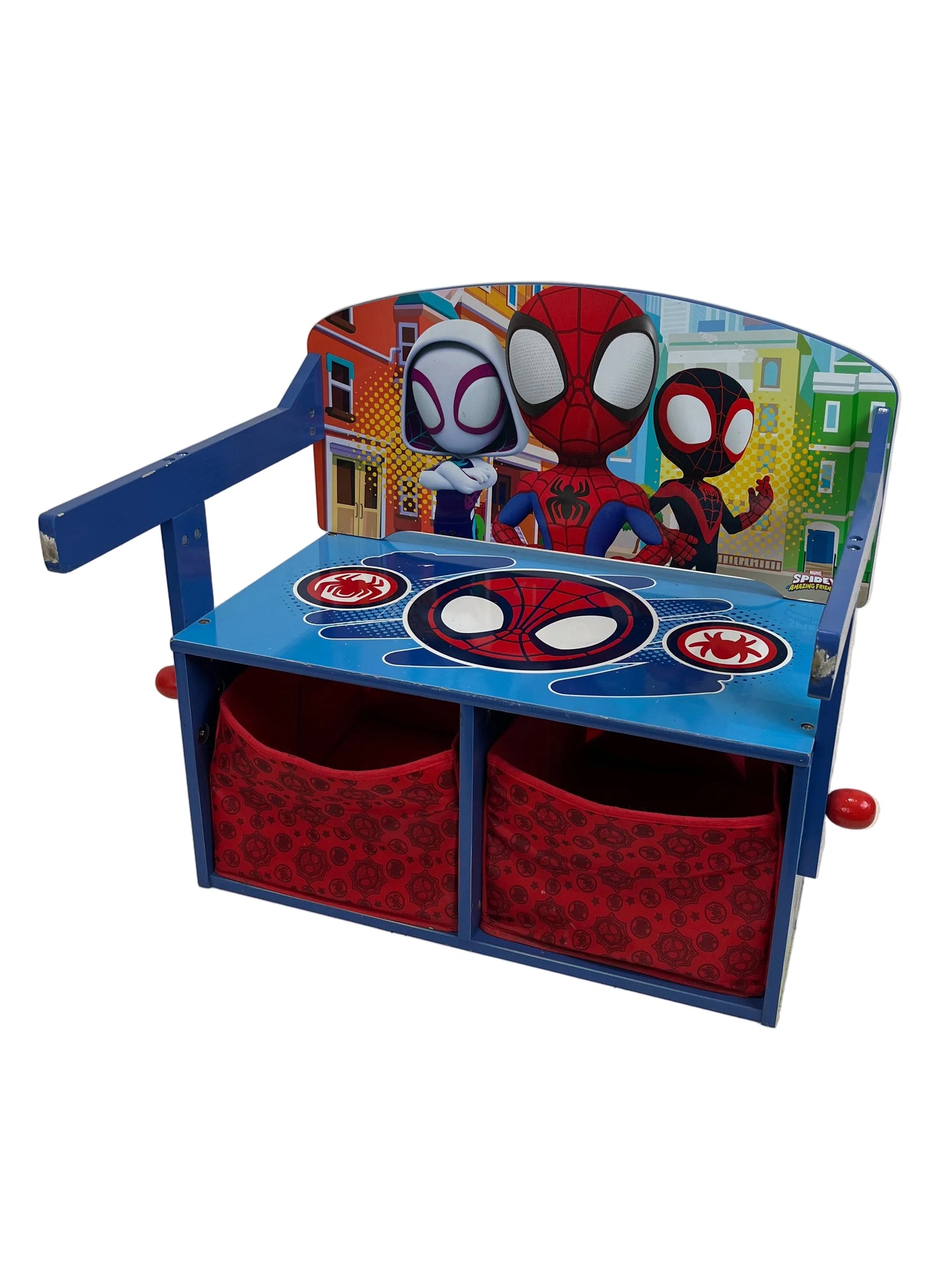 Delta Children's Spider-Man And Friends Convertible Storage Bench And Desk (Pre-Loved)