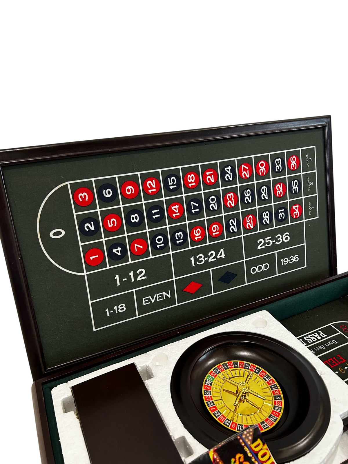 Portable Roulette Casino Table Game Set with Wheel & Accessories (Pre-Loved)