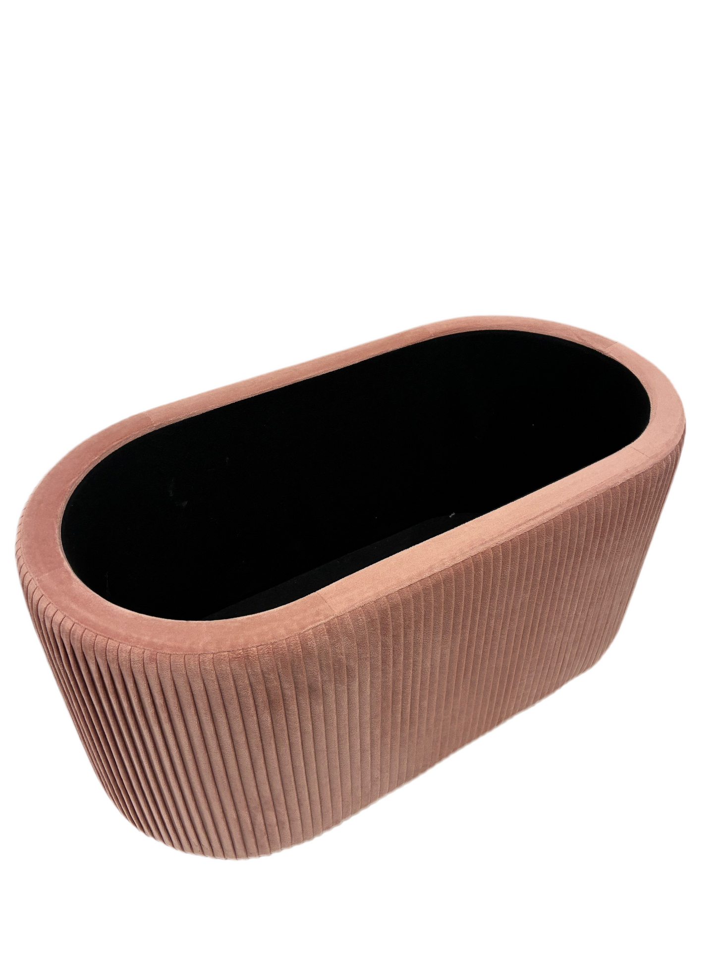 Pink Velvet Ottoman Storage Bench (Pre-loved)