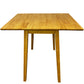 Wooden Drop Leaf Dining Table Foldable Extendable Brown 90cm (Pre-Loved)