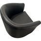 Black Faux Leather Accent Chair Armchair Upholstered (Pre-Loved)