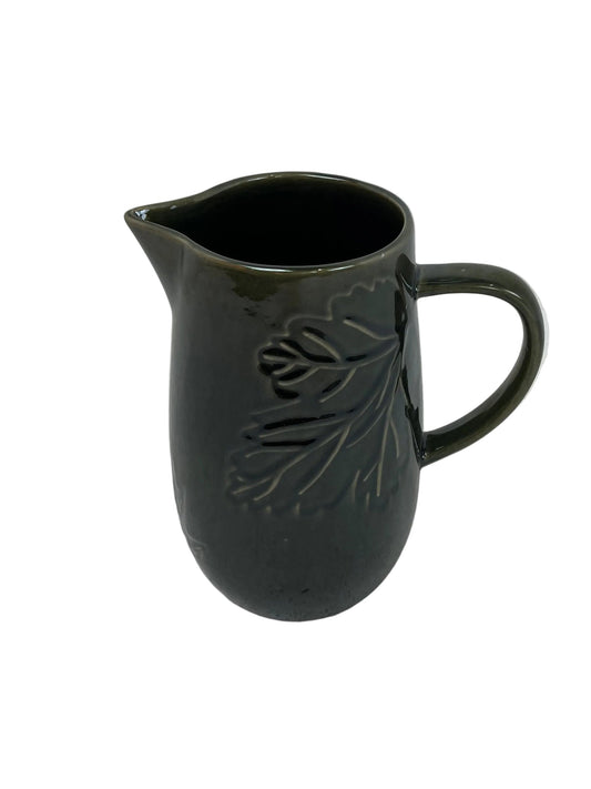 Stoneware Fern Embossed Jug (New)
