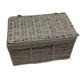 Purity Grey Woven Storage Trunk (Pre-Loved)