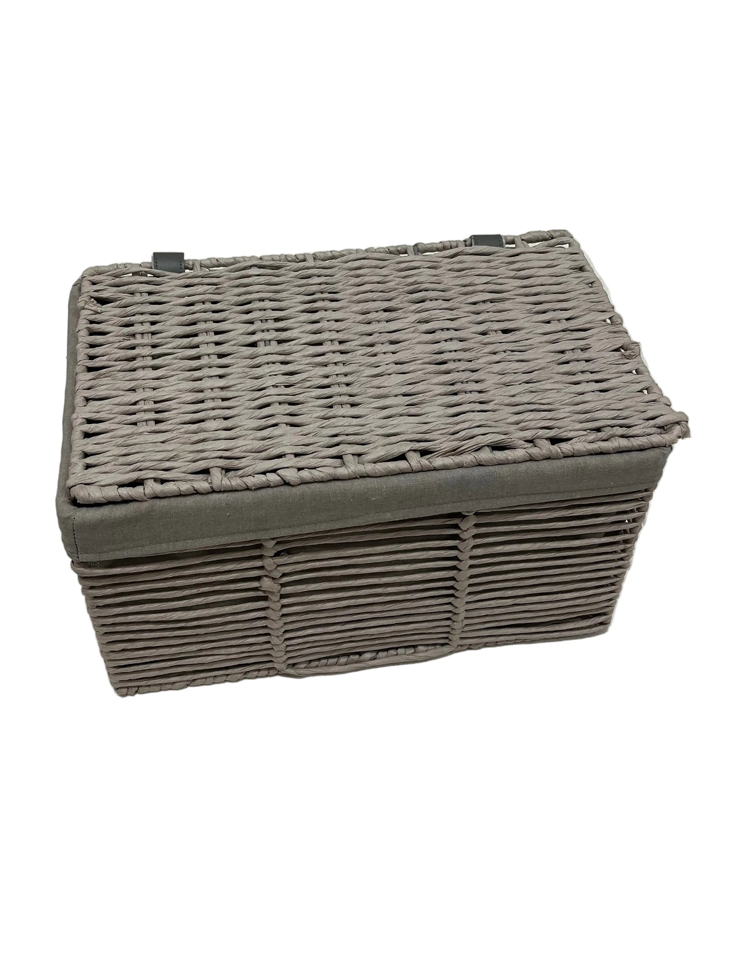 Purity Grey Woven Storage Trunk (Pre-Loved)