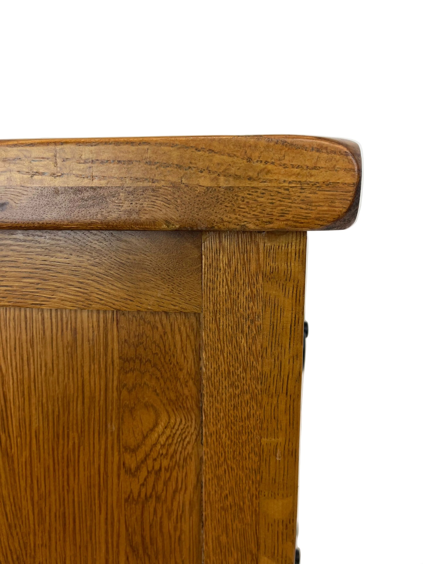 Rustic Solid Wood Slim Bedside 2 Drawer Tables (Pre-Loved)