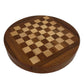 Solid Wood Round Chess Set (Pre-Loved)
