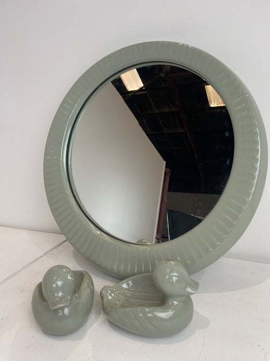 Bathroom Mirror & Duck Set (Pre-loved)