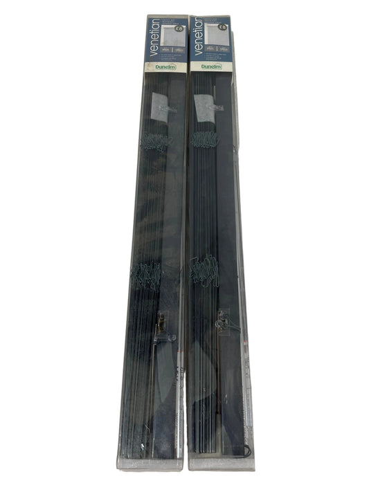 Black Aluminium Venetian Blinds (New)