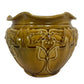 Vintage Art Nouveau Style Brown Glaze Plant Pot (Pre-Loved)