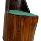 Handcrafted Wooden Chair Green Cushion (Pre-Loved)