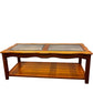 Traditional Glass Top Coffee Table with Lower Shelf (Pre-Loved)