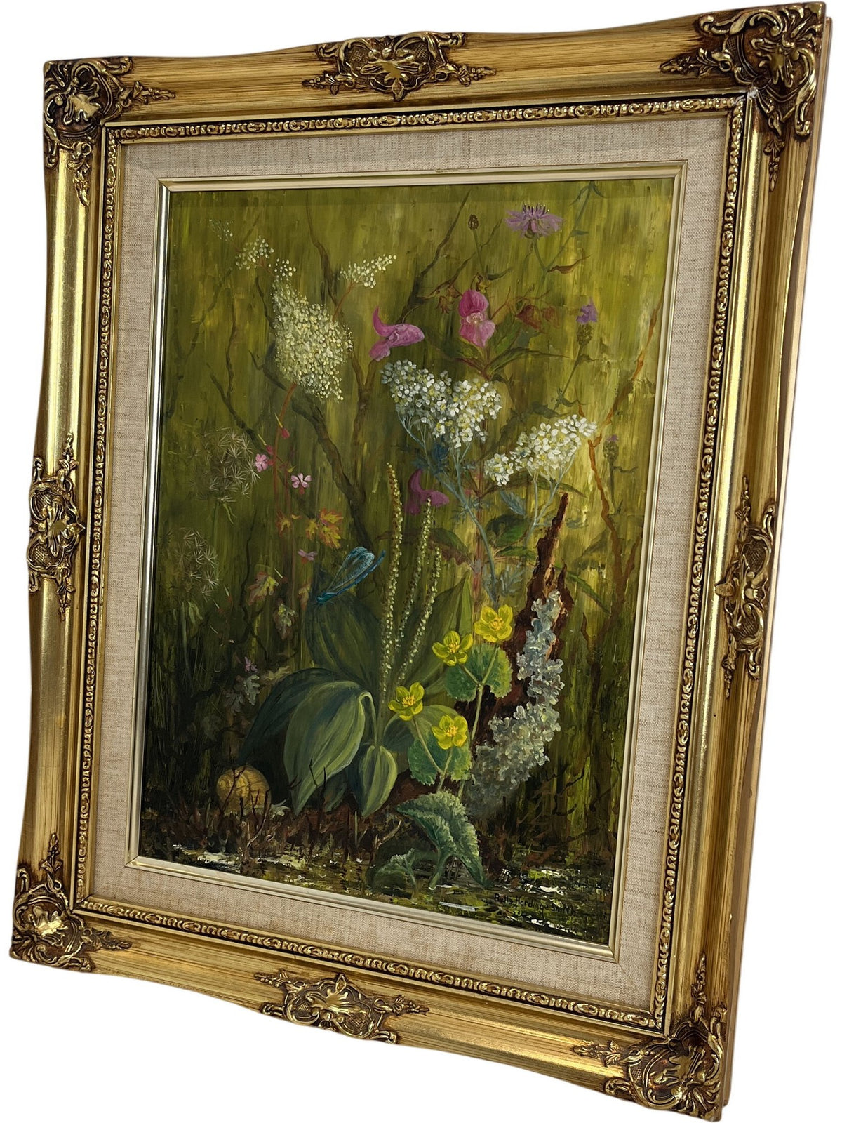 Wildlife Gold Framed Oil Original Artwork (Pre-Loved)