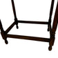Traditional Dark Wood Side Table Turned Legs Stretcher Square (Pre-Loved)