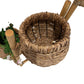 Tiered Bamboo Plant Stand Woven Baskets (Pre-Loved)