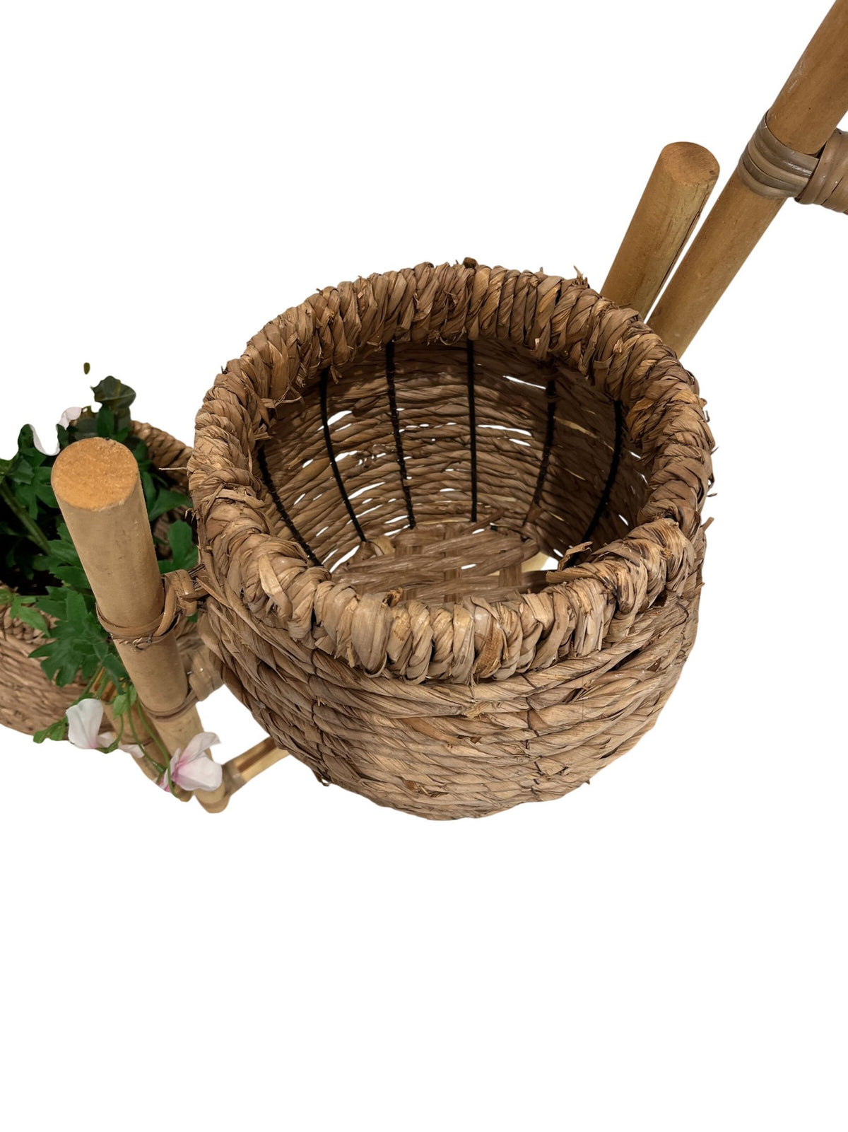 Tiered Bamboo Plant Stand Woven Baskets (Pre-Loved)