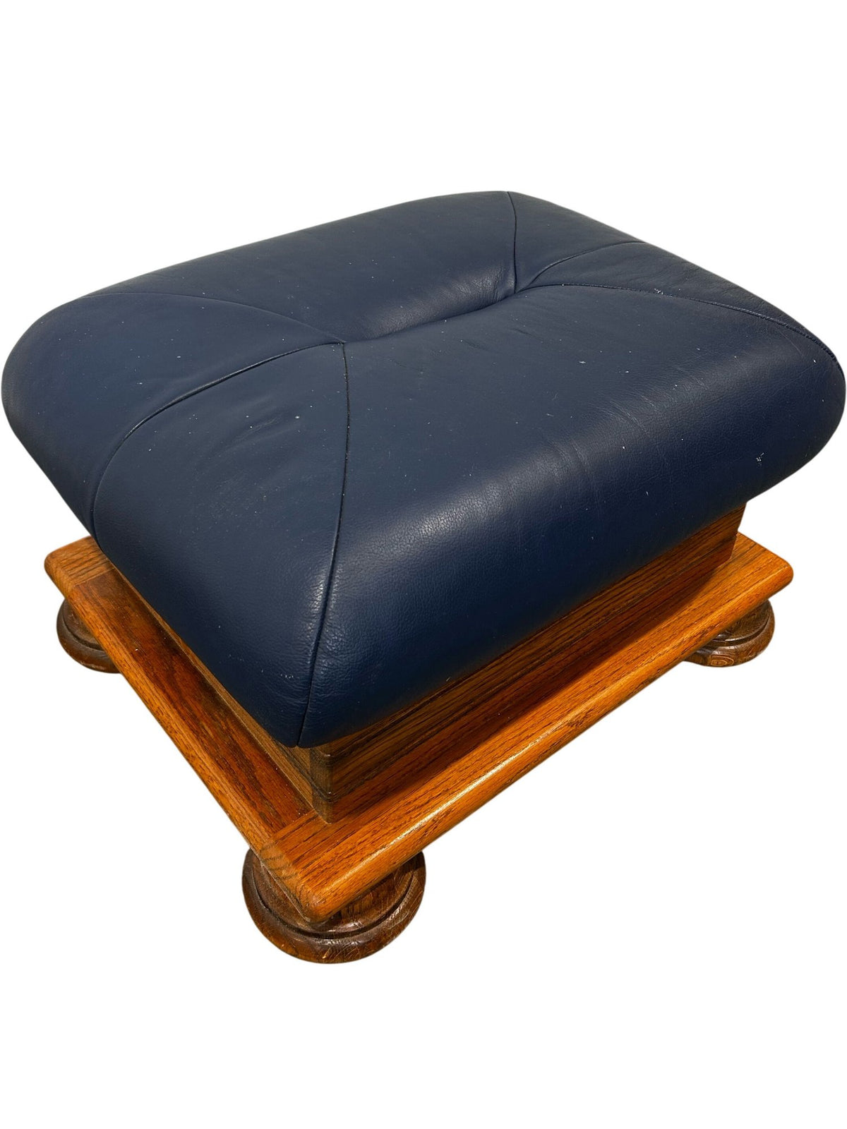 Leather Ottoman Footstool (Pre-Loved)