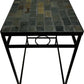Black Metal Side Table with Mosaic Tile Top (Pre-Loved)
