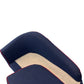 Reupholstered Chaise Longue Sofa Blue With Red Trim (Pre-Loved)