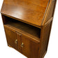 Traditional Wooden Drop-Front Writing Bureau with Cupboard & Shelf (Pre-Loved)