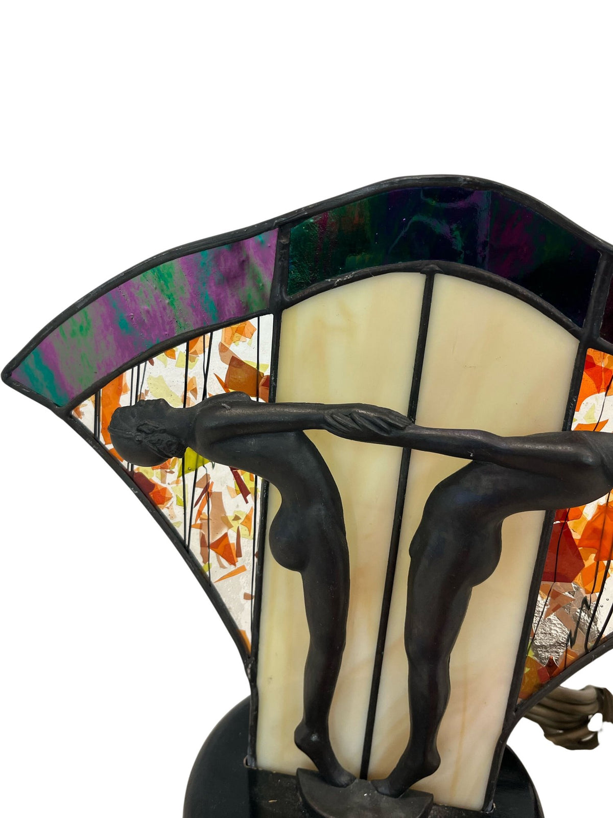 Vintage Art Deco Stained Glass Lamp (Pre-Loved)