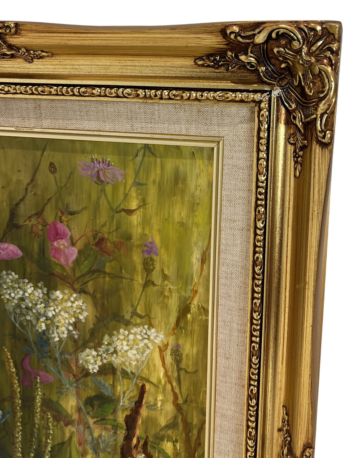 Wildlife Gold Framed Oil Original Artwork (Pre-Loved)